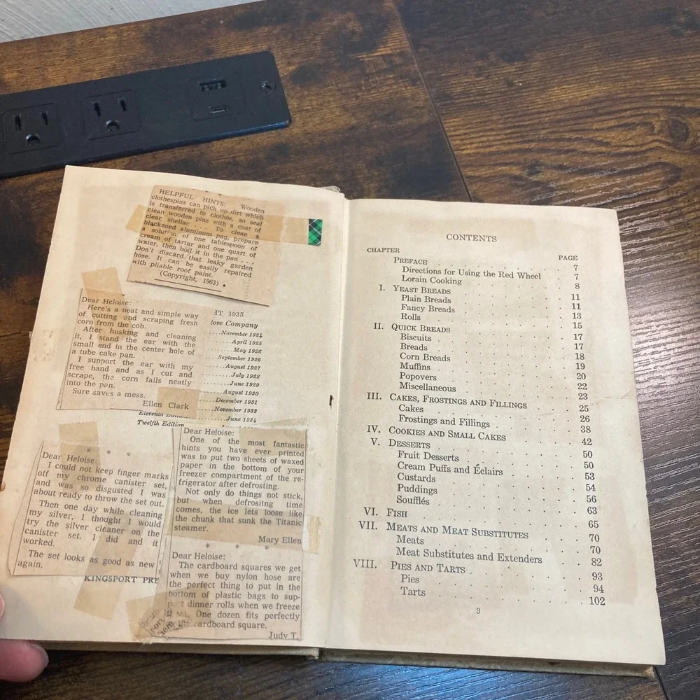 Magic Chef Cooking HC Cookbook 1935 Thrashed Customized Cut/Paste Copy Recipes